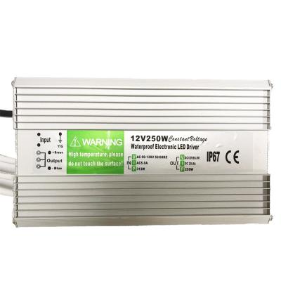 IP67 Outdoor Waterproof LED Power Supply 300W 25A For LED Lights