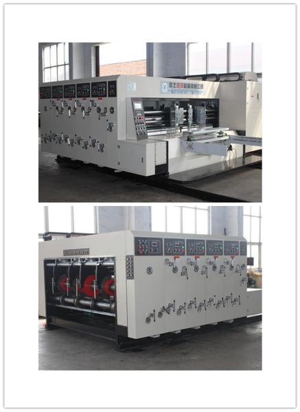 Lead Edge Feeding Flexo Printer Slotter Machine With Feeding / Die Cutter
