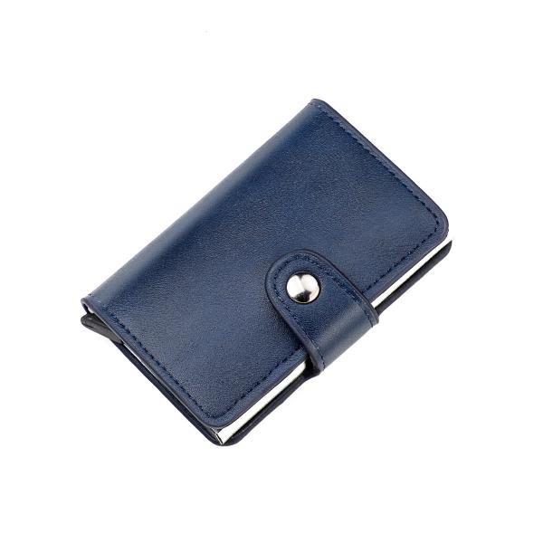 Trifold PU Leather Men's Wallet with Customized Tote Bag and Storage Convenience