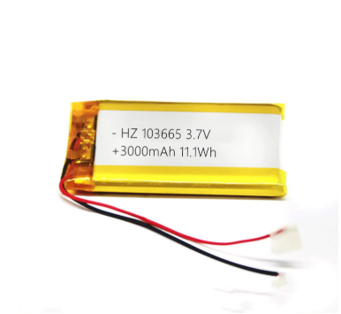 High Capacity 103665 3.7V 3000mAh Lithium Polymer Battery Custom Size Soft Pack Lithium Cell