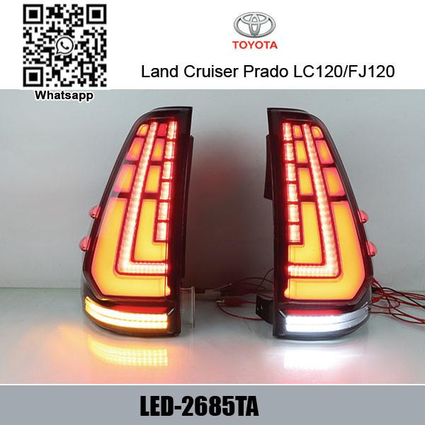 Toyota Land Cruiser 2003-2009 Car Tail Light LED Prado Taillight Brake lights factory