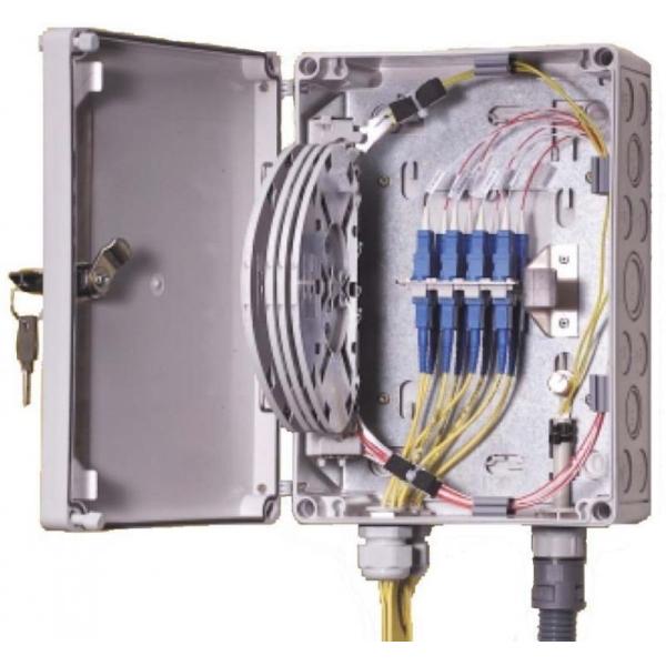 IP55 OF Indoor / Outdoor Fiber Termination Box ,8 Fibers Small Optical Termination Box