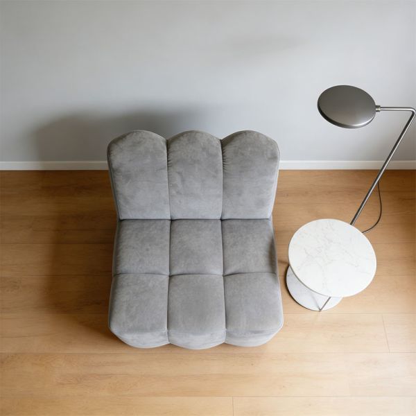Vacuum Compressed Upholstered Modular Single Seat Fabric Compression Sofa Large Villa Apartment Living Room