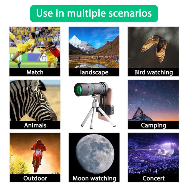 18x4.4cm BAK4 Outdoor Camping Accessories Telescope