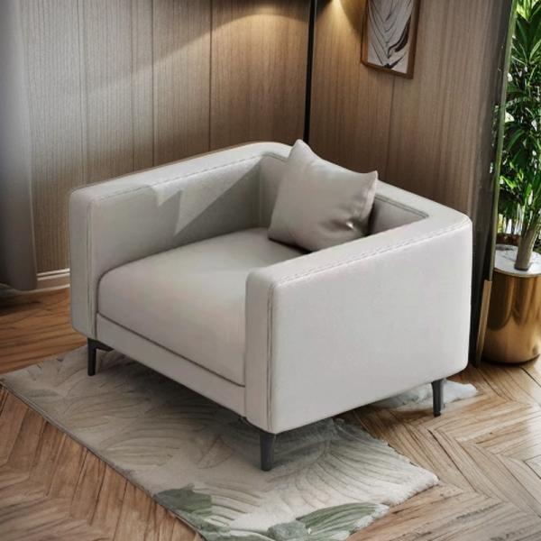 Customizable Foam Filled Sofa in Synthetic Leather for Customized Environments