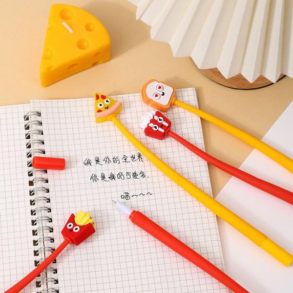 Cute Kawaii Pen Accessoires Pour Fille Animaux Fruit en forme de soulagement du stress fournitures Gel encreurs avec remplacement remplis pour les enfants Étudiants Bureau scolaire