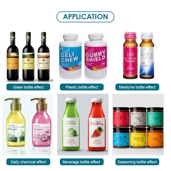 Round Bottle Labeling Machine Desktop Semi-automatic Glass Plastic Bottle Label Printing Machine With CE Certification