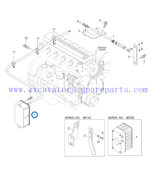 Привод 21EN32380 двигателя дроссельной заслонки 21EN-32380 для R300LC-9S R330LC-9S