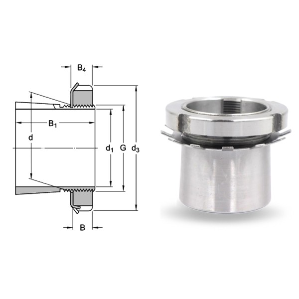 High Concentricity Adapter sleeves H307 Matching bearing 1307K Mining machinery