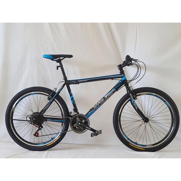 Preço direto de fábrica Quadro duro Quadro de aço 21/24/27 Velocidade 26 polegadas Quadro de aço barato Mountain Bike