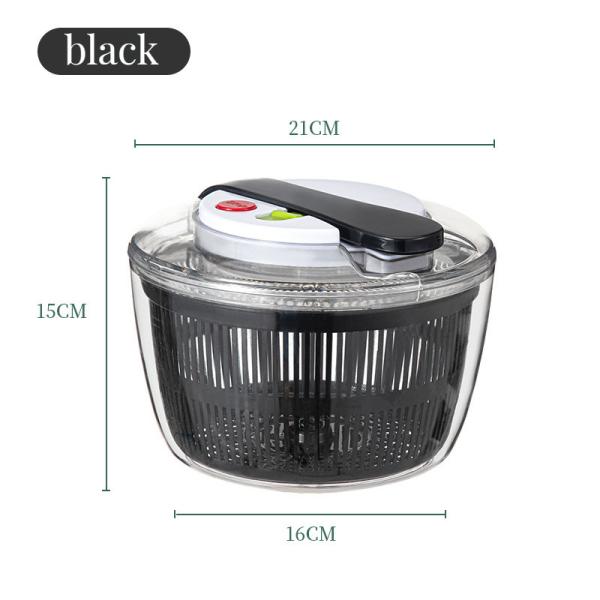One-Handed Bamboo Electric QuickPush Salad Spinner for Fast and Easy Salad Preparation