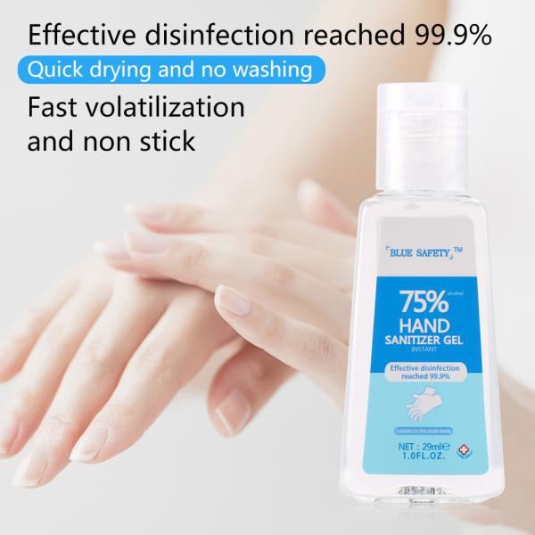 29ml Antiviral Hand Gel 75 Percent Alcohol Portable Disinfection Sanitizer