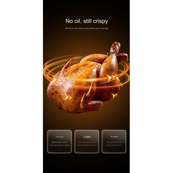 Large Capacity Digital Air Fryer Oven Multifunctional Bakery Machine for Small Kitchens