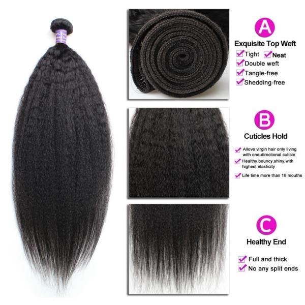 Yaki Straight  Indian Natural Looking Hair Weft 10-30Inch  Cheap Extensions Hair