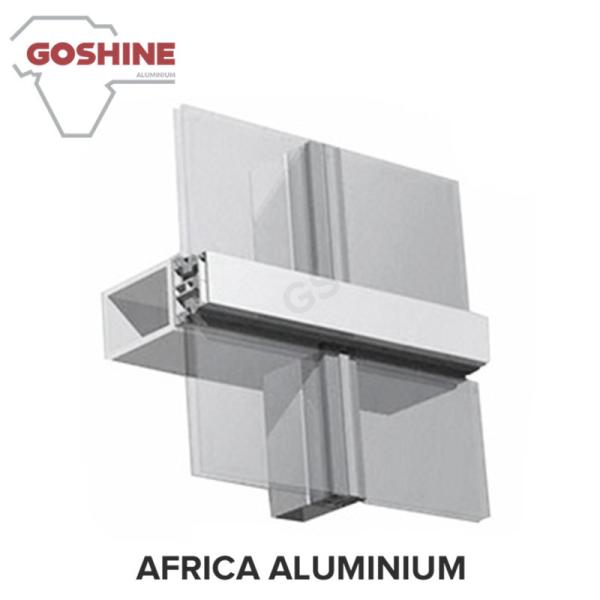 Foshan 6063 T5 Aluminum curtain wall Profile for Custom Design Made for Tanzania