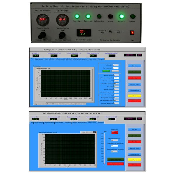ISO 5660 Certified Cone Calorimeter for Heat Release Rate Measurement and Modular Fire Resistance Testing Equipment
