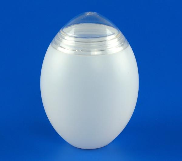 Food Grade Material Plastic Storage Canisters Egg Shape 485Ml 47MM Caliber