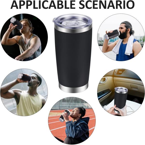 260/360/480/600/900ML Tumblers de acero inoxidable a granel con tapas Vacuo de automóvil Sus 304 Tumbler aislado con prueba de salpicaduras aplicado a la oficina del hogar