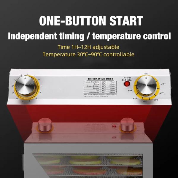Hot Stainless Steel 8-20 Layer Electric Food Dehydrator For Fruit And Vegetable