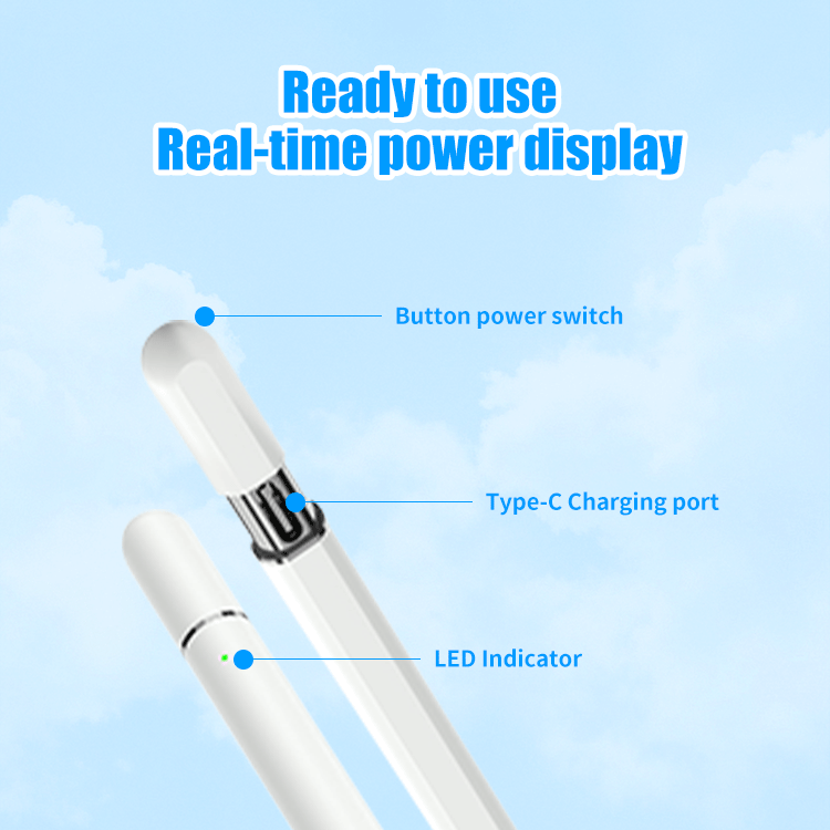 Stylus Pen for iPad with Bluetooth, Magnetic Charging, Tilt Sensitivity, Palm Rejection for Tablets