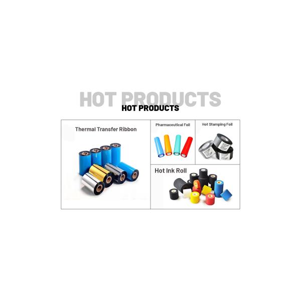 COMPATIBLE Custom size black Thermal transfer washing textile resin ribbon for clothing