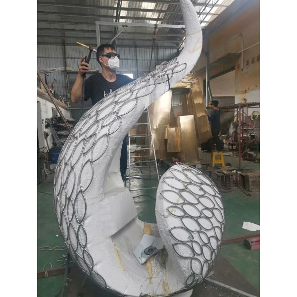 Custom EPS Sculpture Mold Surface Made Of Stainless Steel White Color
