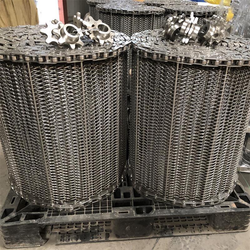 Heat Resistant Baking Oven Mesh Conveyor Belt 304 Stainless Steel Wire Belt for Bread Baking