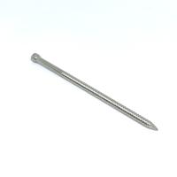 Clous annulaires de Ring Shank solides solubles de tête perdue plate de 4.0X90MM pour le bois