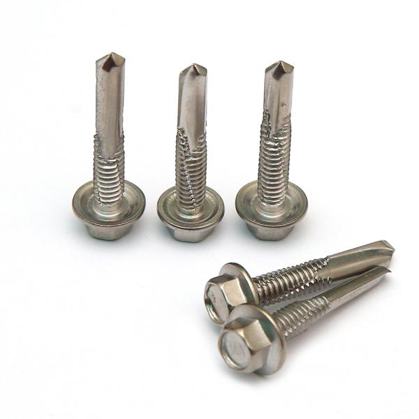 SUS SS 550 YUS-550 Hex Flange Head Self Drilling Screw For Steel Beam Neoprene Washer Screws
