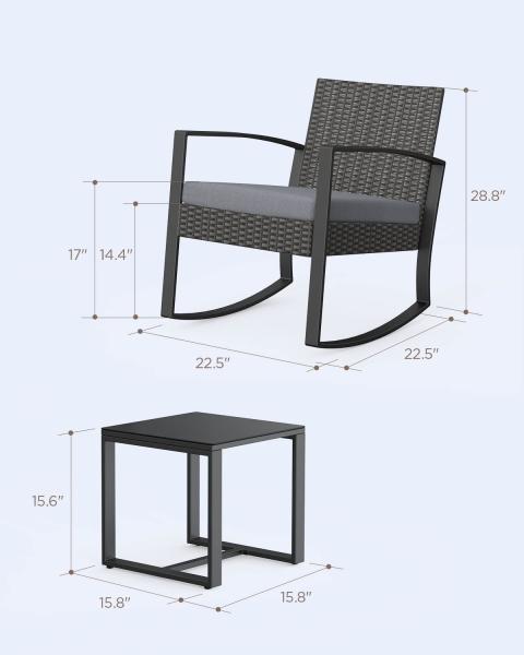Patio Rattan Furniture Set Hidden Storage, 7 Sofa Sections, Outdoor Wicker Conversation Set, Natural Color Rattan