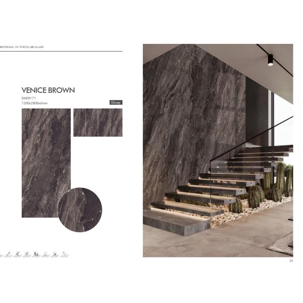 Tejas de porcelana glaseada rectificada de 6 mm de espesor con revestimiento Matt