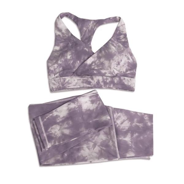 Custom Logo 5 Pieces Yoga Set Tie Dye Sports Bra and Legging Set Workout Yoga Fitness Wear Sets for Women
