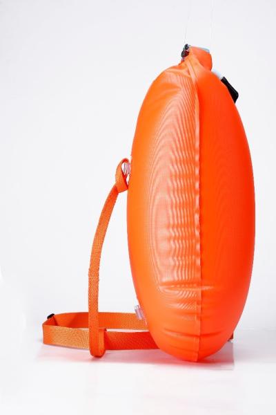 Inflatable Swimming Buoy - safety swimming buoy waterproof phone case, 2 LED lights (night visibility) and whistle - por