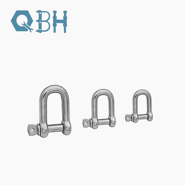 Stainless Steel European D Shackle 316 / 304 Cold Forming