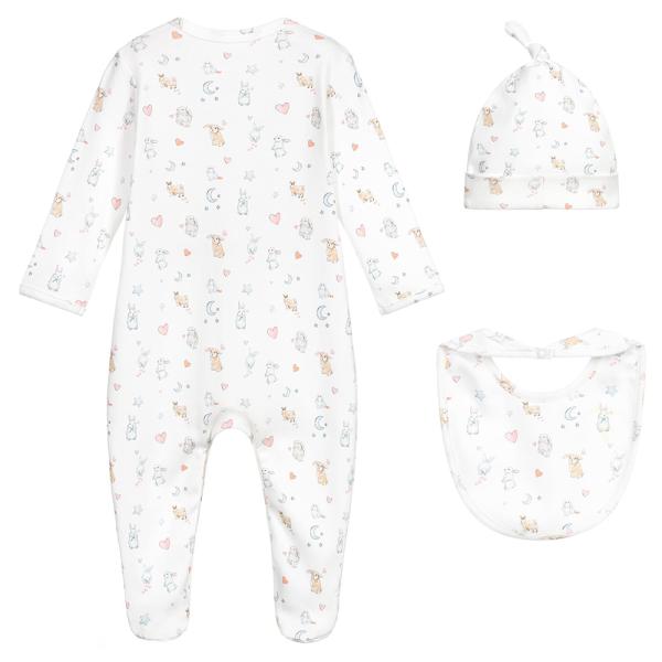 baby rompers 3pcs hat bit gift packed newborn infant gift set long sleeve organic cotton baby clothes