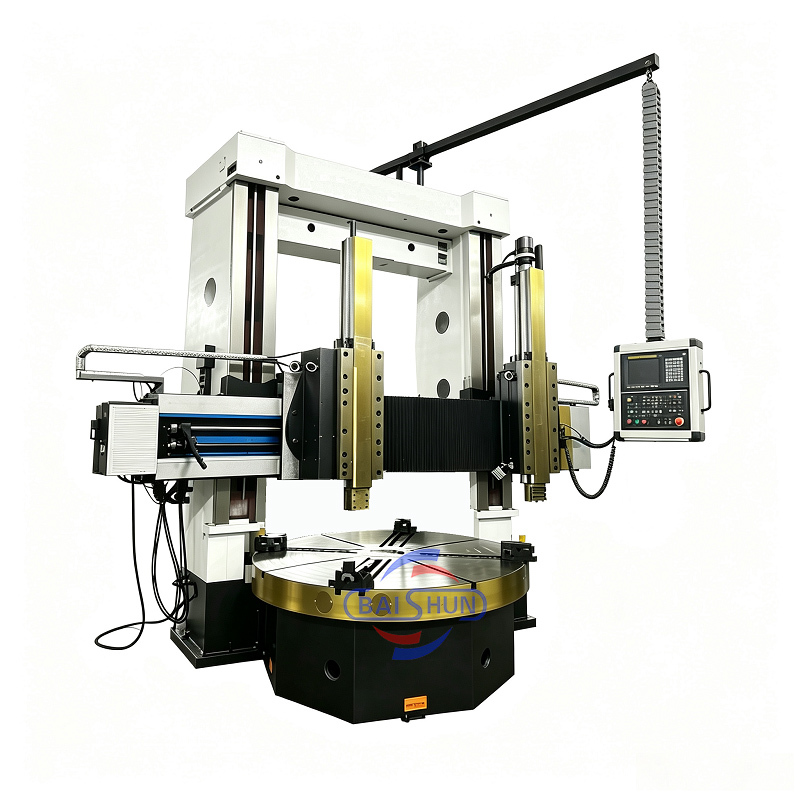 Strong Square Ram Cutting Tool Post CNC Vertical Lathe For Cylinder Turning