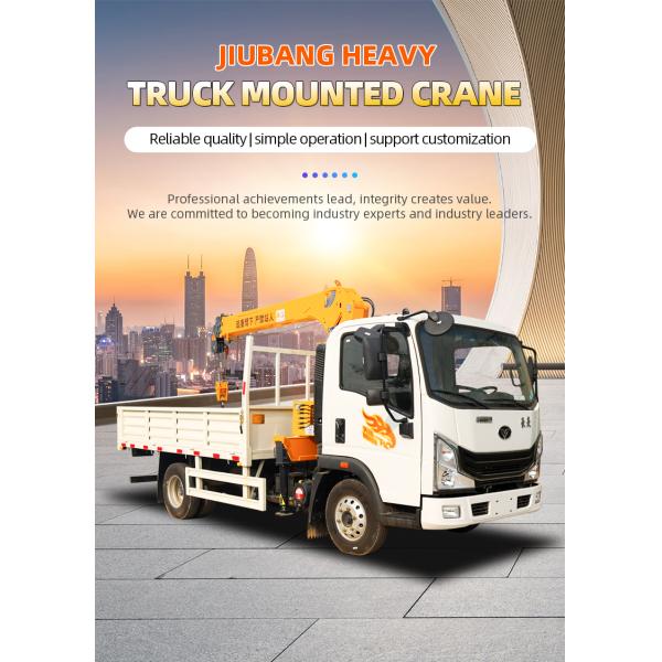 2024 Good Quality truck mounted crane knuckle boom Small Truck Loading Crane