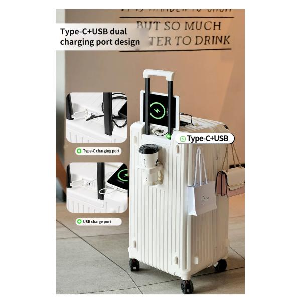 1815 Aluminum alloy trolley suitcase  20/24/28 Large Black heavy-duty spinner Luggage suitcase set with TSA Lock,carry on suitcase,hard shell luggage cases