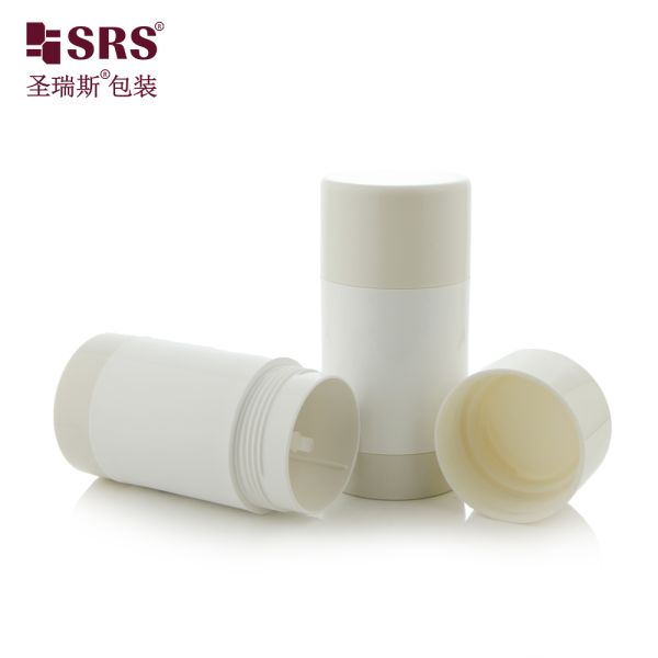 D048 Eco-Conscious Twist Up Cosmetic Stick Containers (15-90ml) Post Consumer Recycled Bottom Loaded for Deodorants