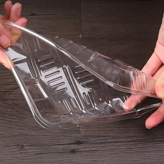 Supermarket PET Freezer Food Tray Customized Lightweight For Meat Packaging