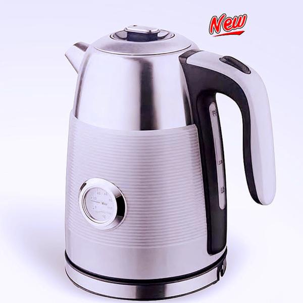 Electric Water Kettle with Automatic Shut-off and Stainless Steel Construction