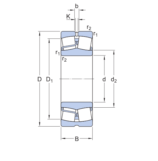 80*170*58mm Spherical Roller Bearing 22316CA 22316W33  22316E