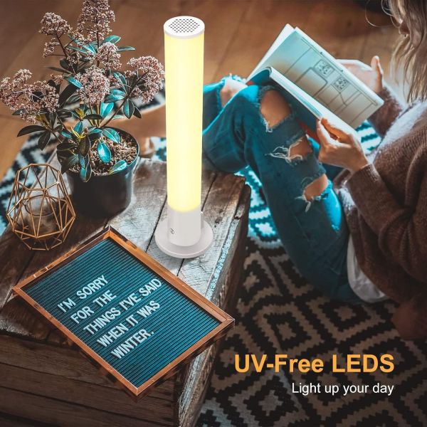 100V - 240V Daylight Simulation Lamp Remote Control Sunlight Therapy Lamp