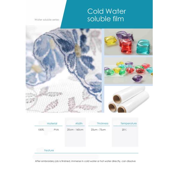 Nonwoven 100% Pva Water Soluble Interlining For Clothes