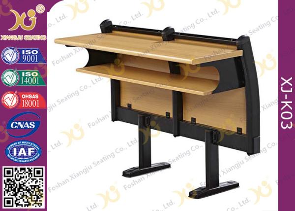 Modern Wood School Desk And Chair For Student / College Classroom Furniture
