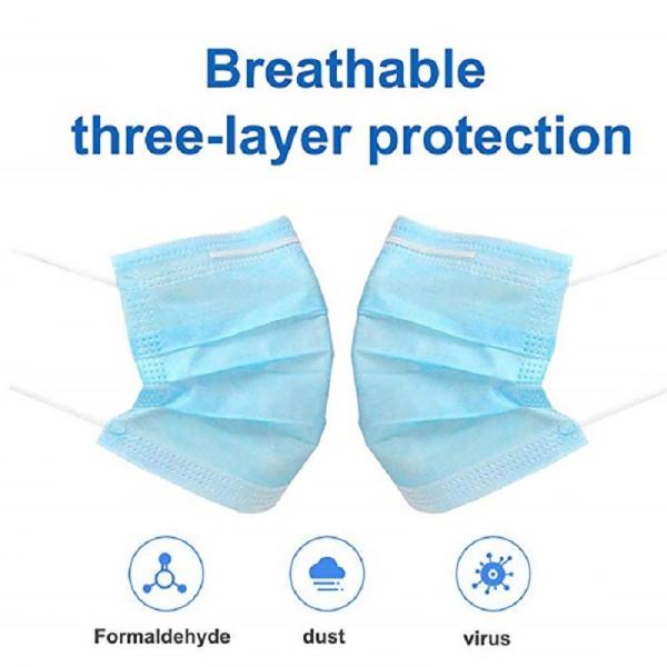 Anti Spittle Non Woven Face Mask Comfortable  Breathable Gauze Face Mask