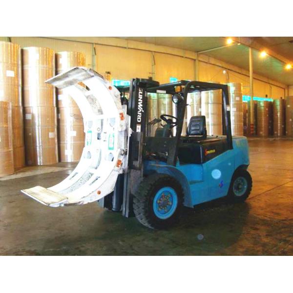 CASCADE Forklift Truck Attachments Paper Roll Clamps With High Efficiency