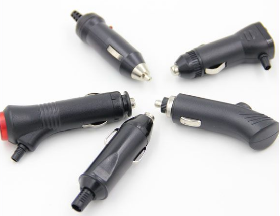 Black Charger Universal Car Cigarette Lighter Adapter Plug 12V ABS Material