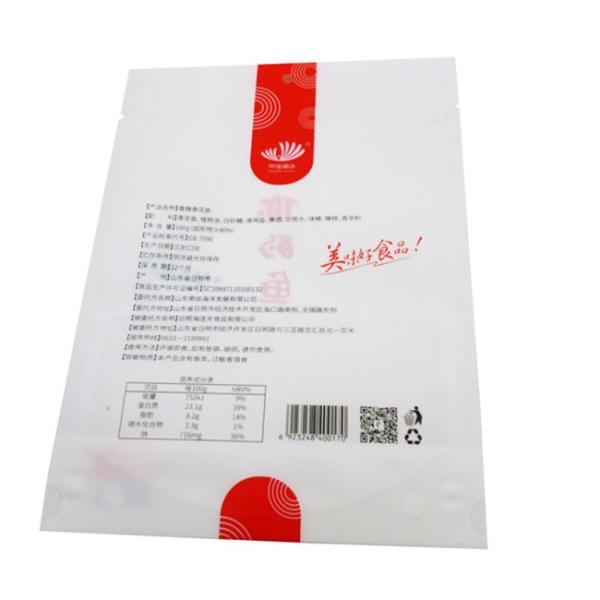 Kingred Biodegradable Stand Up Pouch Clear Window Tea Coffee Snack Packaging Bag