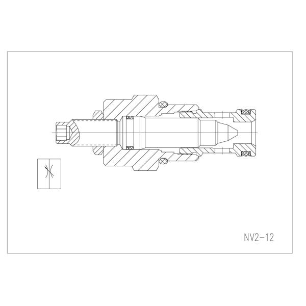 Регулируемый гидравлический игольчатый клапан патрона NV2-12 для источника питания индустрии гидравлического